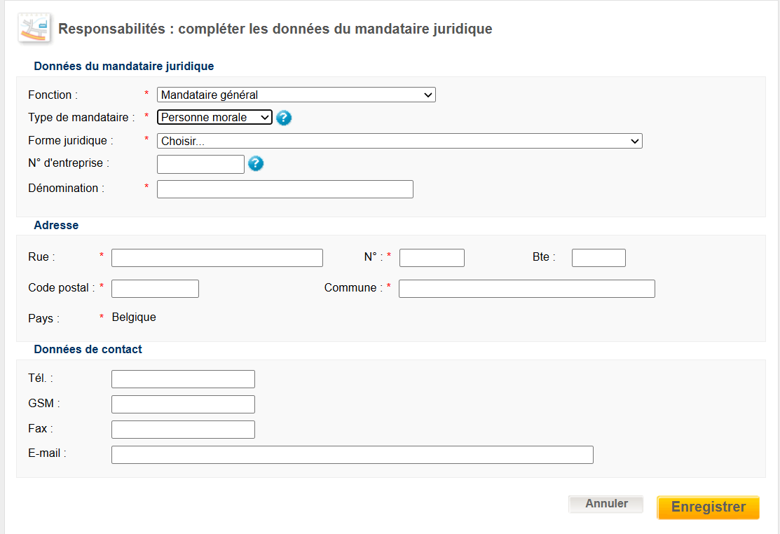 WIDE: legal representative - legal person WIDE: legal representative - detail in case of a legal person